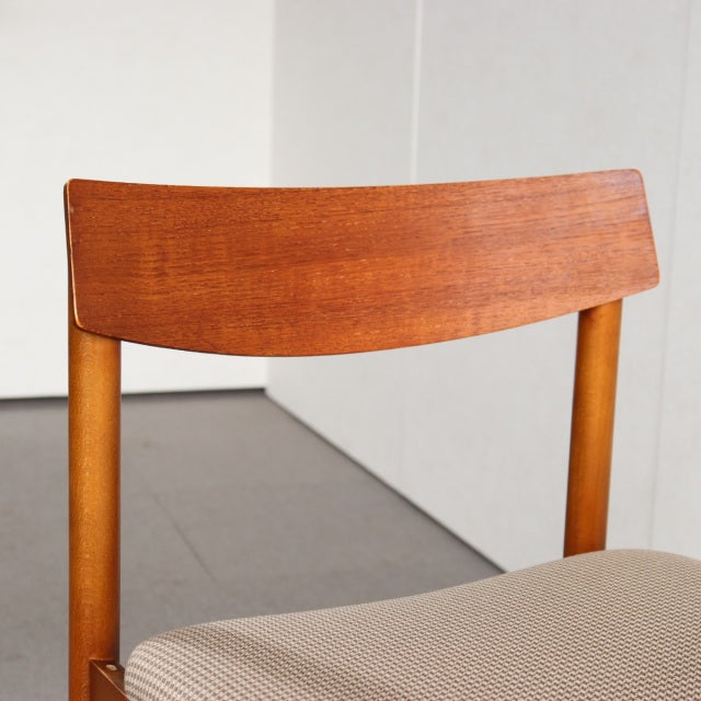 K様専用！【送料込み】　2脚目以降割引あり　VINTAGE TEAK DINING CHAIR ヴィンテージダイニングチェア チーク材　座面張替済　商品番号23187b