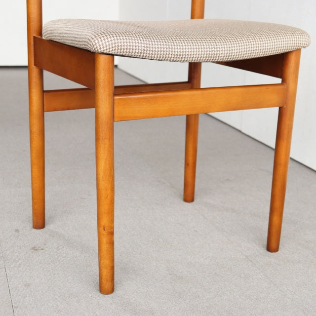 K様専用！【送料込み】　2脚目以降割引あり　VINTAGE TEAK DINING CHAIR ヴィンテージダイニングチェア チーク材　座面張替済　商品番号23187b