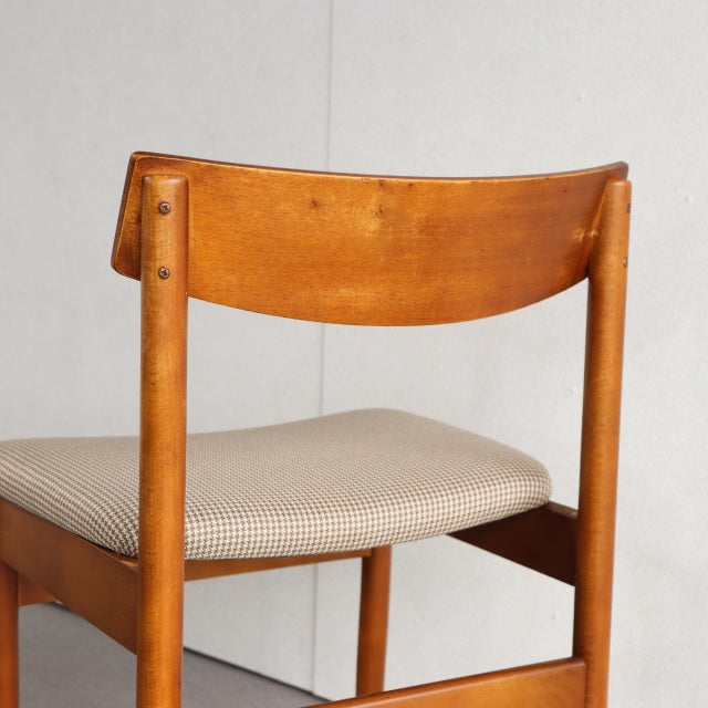 K様専用！【送料込み】　2脚目以降割引あり　VINTAGE TEAK DINING CHAIR ヴィンテージダイニングチェア チーク材　座面張替済　商品番号23187b