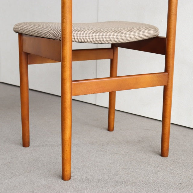 K様専用！【送料込み】　2脚目以降割引あり　VINTAGE TEAK DINING CHAIR ヴィンテージダイニングチェア チーク材　座面張替済　商品番号23187b