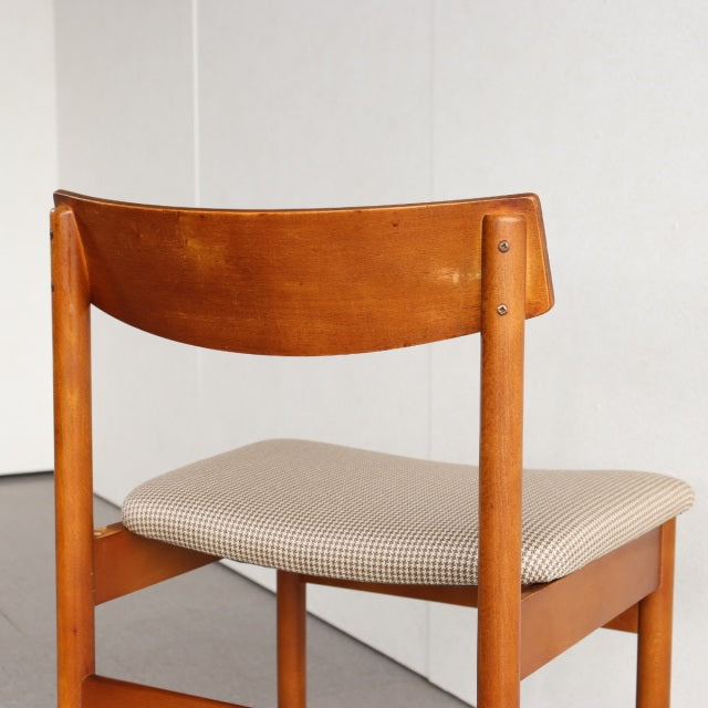 K様専用！【送料込み】　2脚目以降割引あり　VINTAGE TEAK DINING CHAIR ヴィンテージダイニングチェア チーク材　座面張替済　商品番号23187b