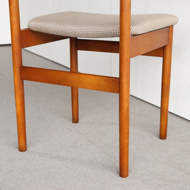 K様専用！【送料込み】　2脚目以降割引あり　VINTAGE TEAK DINING CHAIR ヴィンテージダイニングチェア チーク材　座面張替済　商品番号23187b
