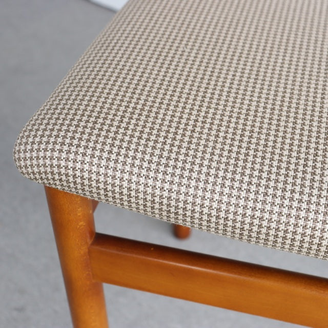 K様専用！【送料込み】　2脚目以降割引あり　VINTAGE TEAK DINING CHAIR ヴィンテージダイニングチェア チーク材　座面張替済　商品番号23187b