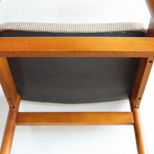 K様専用！【送料込み】　2脚目以降割引あり　VINTAGE TEAK DINING CHAIR ヴィンテージダイニングチェア チーク材　座面張替済　商品番号23187b