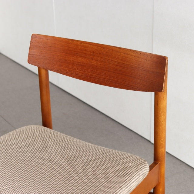 VINTAGE TEAK DINING CHAIR ヴィンテージダイニングチェア チーク材　座面張替済　商品番号23187c