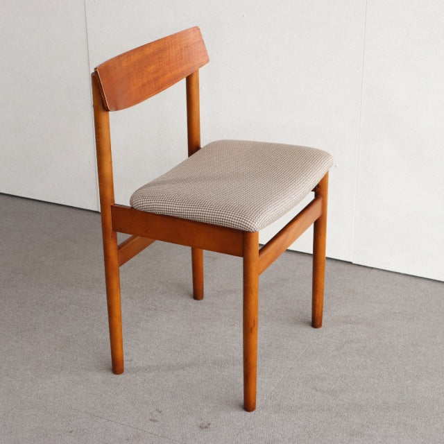 VINTAGE TEAK DINING CHAIR ヴィンテージダイニングチェア チーク材　座面張替済　商品番号23187d