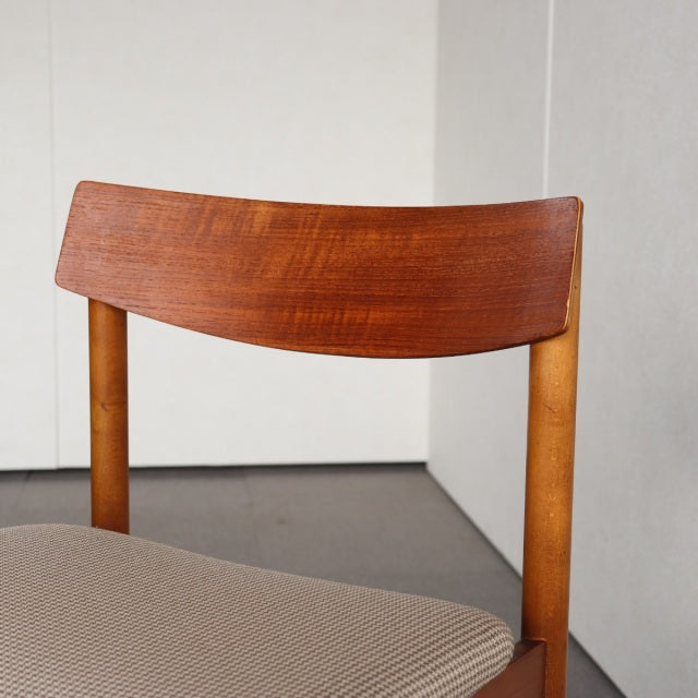 VINTAGE TEAK DINING CHAIR ヴィンテージダイニングチェア チーク材　座面張替済　商品番号23187d