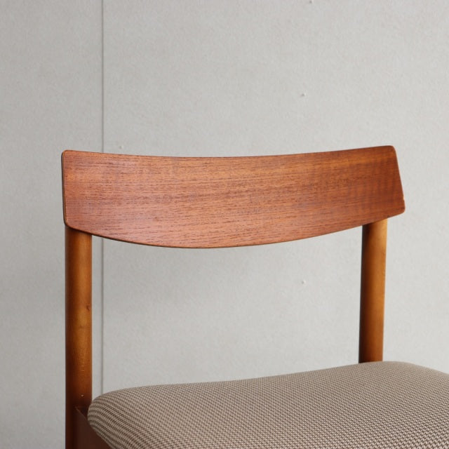 VINTAGE TEAK DINING CHAIR ヴィンテージダイニングチェア チーク材　座面張替済　商品番号23187d