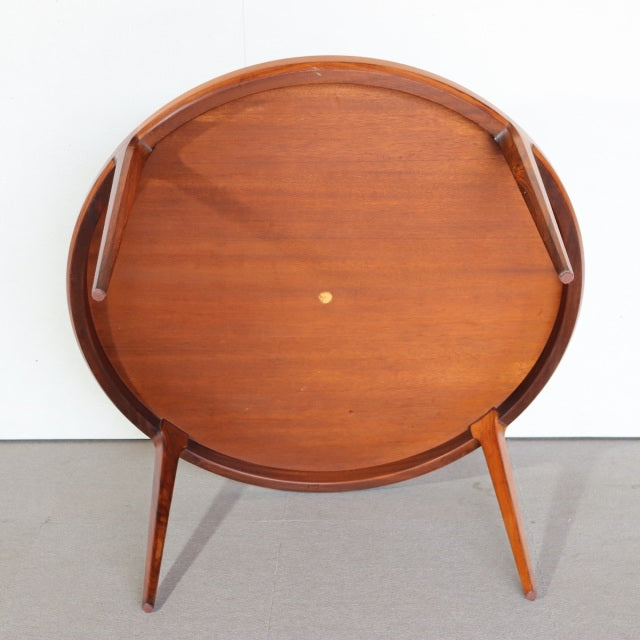 デンマーク製ラウンドコーヒーテーブル by Johannes Andersen【ヨハネスカット】 ItemCode-SKOV126 | 送料込