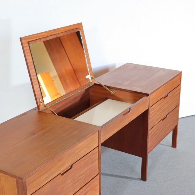 Vintage mid-century teak sideboard by Fyne Ladye Furniture, British design with Danish influence, featuring rich wood grain, .
