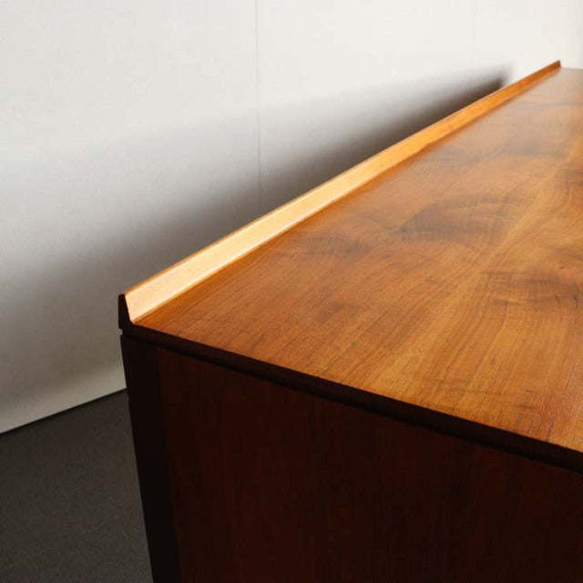 Mid-century British vintage teak sideboard by Robert Heritage for Archie Shine with rich wood grain and slender legs.