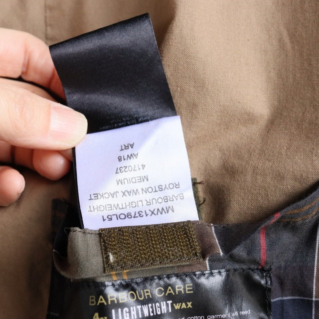 バブアー Barbour　sizeM ハリントンジャケット　4オンス　オイル抜きandクリーニング済み　ItemCode-23088h | 送料込