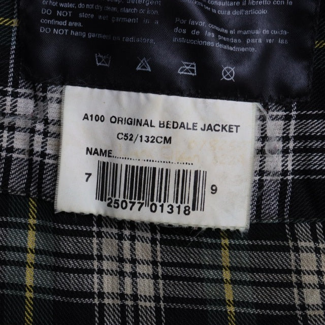 バブアー Barbour Bedale size52 オイル抜きandクリーニング済み　ItemCode-23088k | 送料込