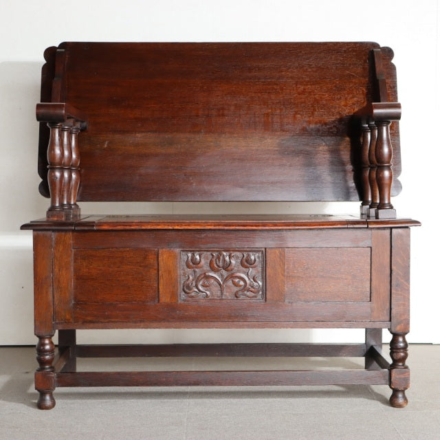 1930年代アンティークモンクスベンチ | ItemCode-AVON19 | 送料込