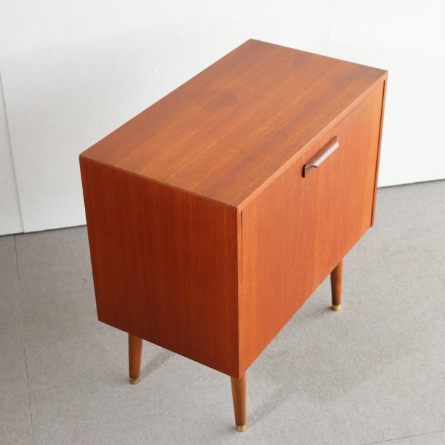 チーク材のヴィンテージレコードキャビネット　小　商品番号27169