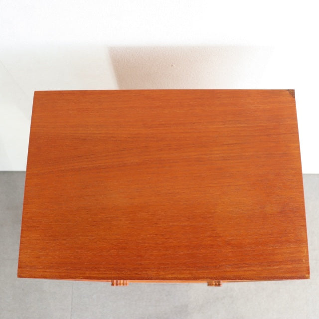 【S様専用】チーク材のヴィンテージレコードキャビネット　大　商品番号27138