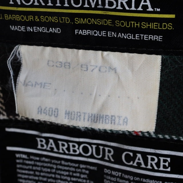 バブアー Barbour NORTHUMBRIA size38 オイル抜きandクリーニング済み　ItemCode-23088l | 送料込