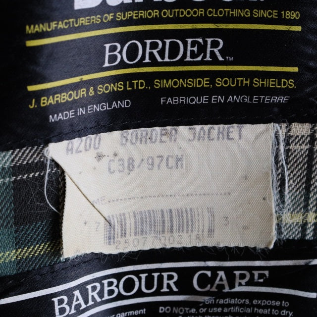 バブアー Barbour　BORDER size38 オイル抜きandクリーニング済み　ItemCode-23088p | 送料込