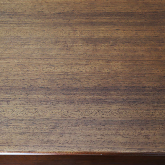 Vintage G-Plan teak sideboard top with rich wood grain, British mid-century design from Denmark-style collection.