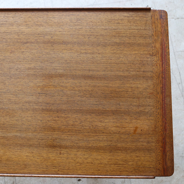 Vintage British mid-century G-PLAN teak coffee table top with rich wood grain and smooth finish.