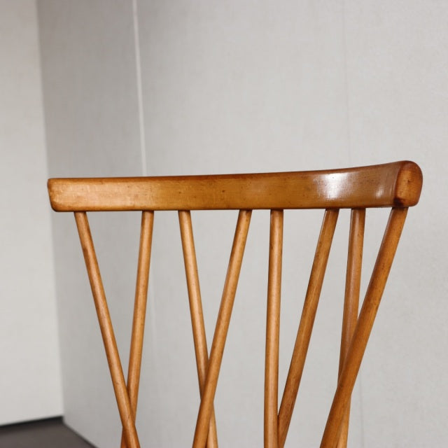 【Ｍ様引き取り専用】　ダイニングチェア　【Xバック・ナチュラル】　商品番号26099b