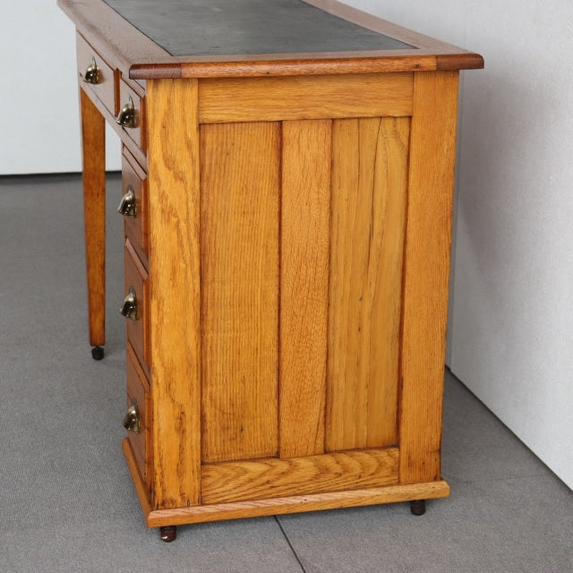 【１００年前から変わらないモノ】英国アンティーク レザートップデスク ItemCode-25030 | 送料込