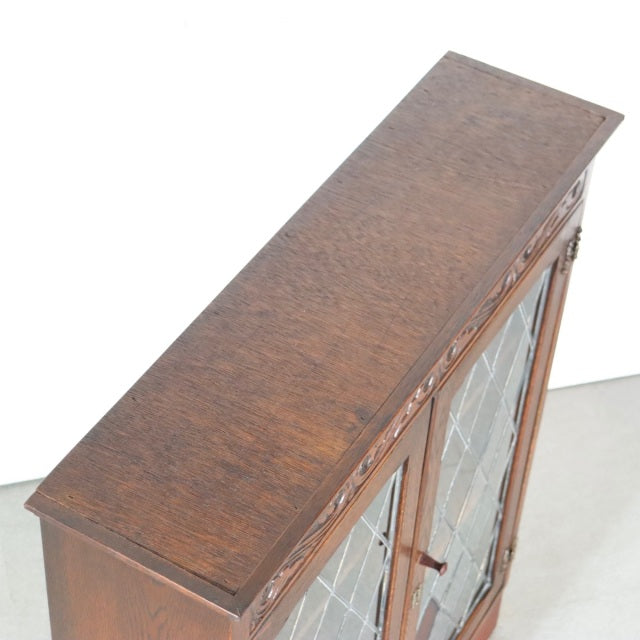 【アンティーク調のヴィンテージ】　ジェイシー製ガラスブックケース　商品番号GLEN58