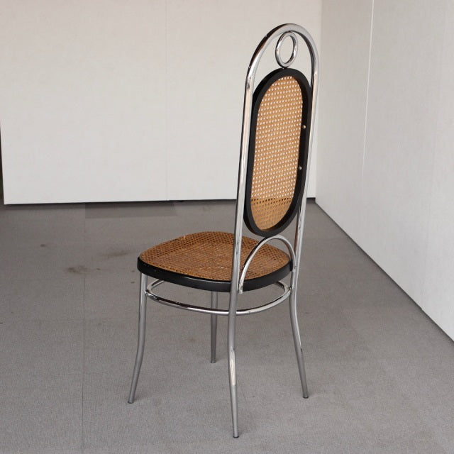 トーネットThonet NO. 17 クロム ハイバックダイニングチェア ダメージあり　ItemCode-23134b | 送料込
