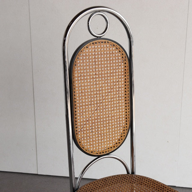 トーネットThonet NO. 17 クロム ハイバックダイニングチェア ダメージあり　ItemCode-23134b | 送料込