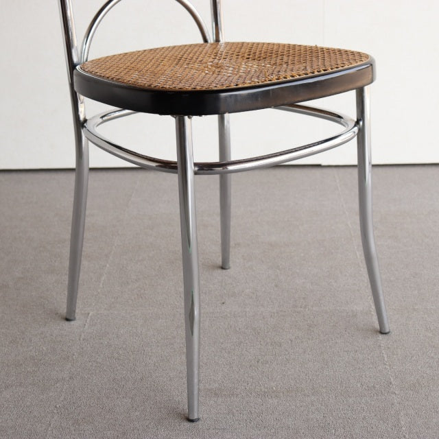 トーネットThonet NO. 17 クロム ハイバックダイニングチェア ダメージあり　ItemCode-23134b | 送料込