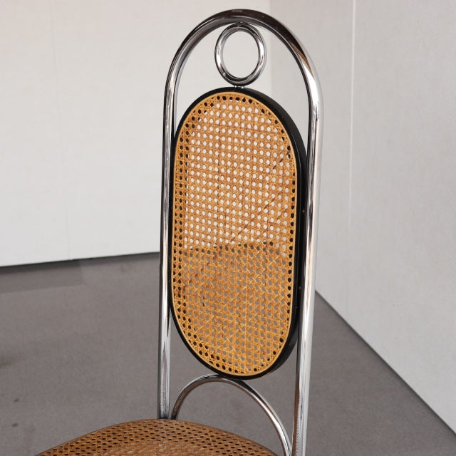 トーネットThonet NO. 17 クロム ハイバックダイニングチェア ダメージあり　ItemCode-23134b | 送料込