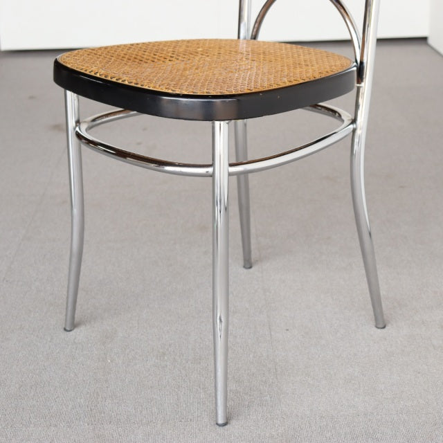 トーネットThonet NO. 17 クロム ハイバックダイニングチェア ダメージあり　ItemCode-23134b | 送料込