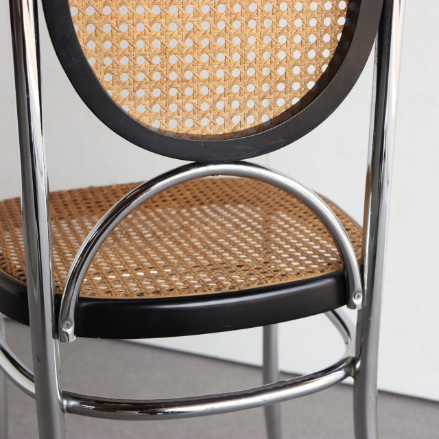 トーネットThonet NO. 17 クロム ハイバックダイニングチェア ダメージあり　ItemCode-23134b | 送料込