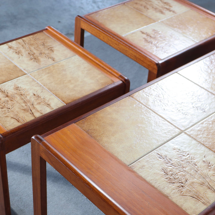 【comingsoon!】　TILED TOP NEST OF COFFEE TABLES (X3) ItemCode-AVON39 | 送料込