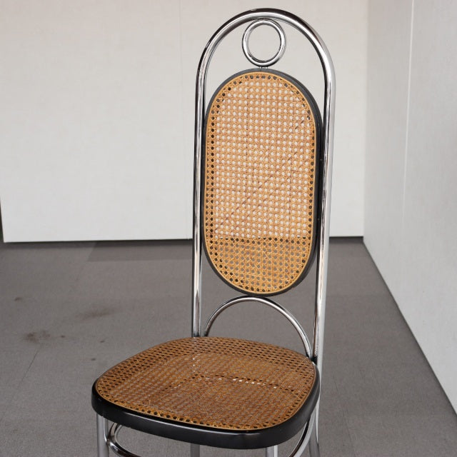トーネットThonet NO. 17 クロム ハイバックダイニングチェア ダメージあり　ItemCode-23134b | 送料込