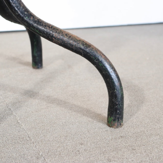 いす。　100年前の鉄。　1930s Tan sad machinists/factory chair　ItemCode-24164 | 送料込