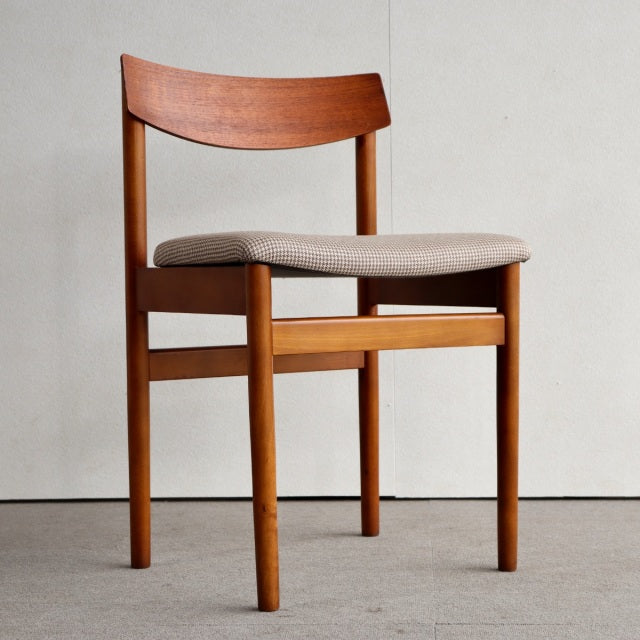 K様専用！【送料込み】　2脚目以降割引あり　VINTAGE TEAK DINING CHAIR ヴィンテージダイニングチェア チーク材　座面張替済　商品番号23187b