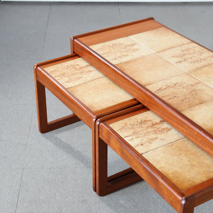 【comingsoon!】　TILED TOP NEST OF COFFEE TABLES (X3) ItemCode-AVON39 | 送料込