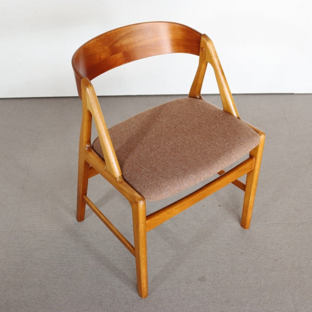 Henning Kjaernulf/model72/ダイニングチェア　デンマーク製　世界の尾州ウールにて座面張替済　送料込　２脚目以降割引有 商品番号30094b