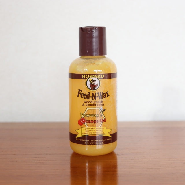 送料込み　ハワードHOWARD社 フィーデンワックスFeed-n-Wax 140ml　ウエス2枚付き