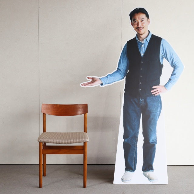 VINTAGE TEAK DINING CHAIR ヴィンテージダイニングチェア チーク材　座面張替済　商品番号23187d