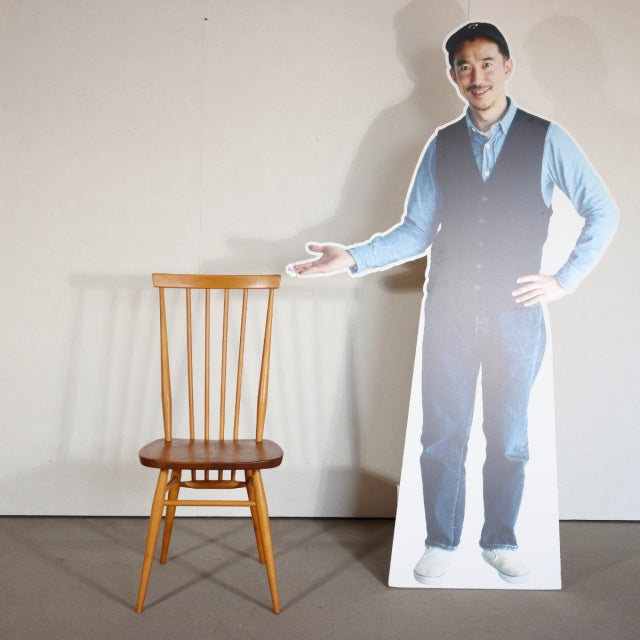 持ち帰り専用！【こんな人に向いています】　アーコールERCOL　type608スティックバックチェア　送料込　2脚目以降割引あり　商品番号27109c