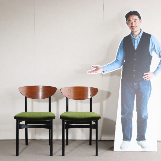 Ｍ様　引き取り専用　ネイサンNATHAN  TOLA and BLACK  ダイニングチェア 座面張替え済み　商品番号25061d
