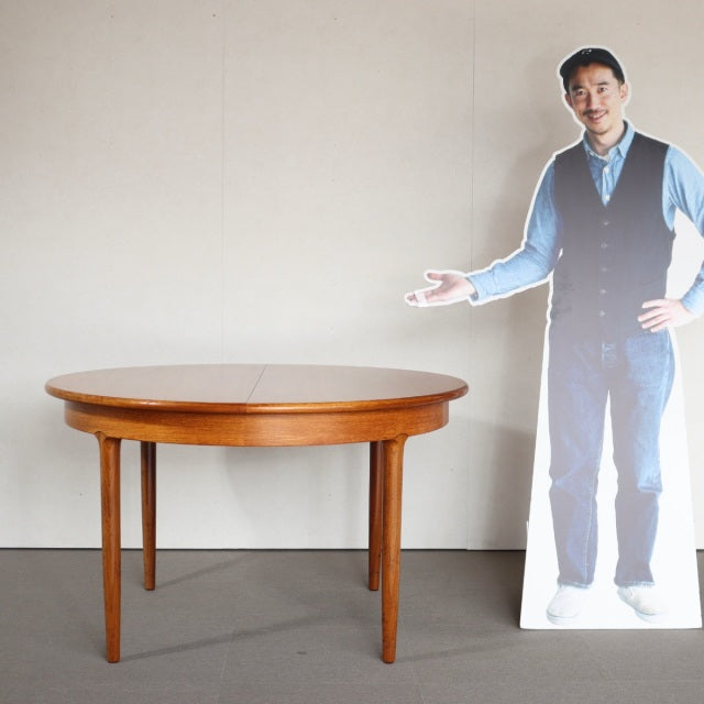 yamakoshi様専用【】【親方、こんなぼくにしてくれてありがとう】　メレデューMERRYDEW製チーク材ラウンドダイニングテーブル　    ItemCode-28084