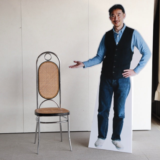 トーネットThonet NO. 17 クロム ハイバックダイニングチェア ダメージあり　ItemCode-23134b | 送料込