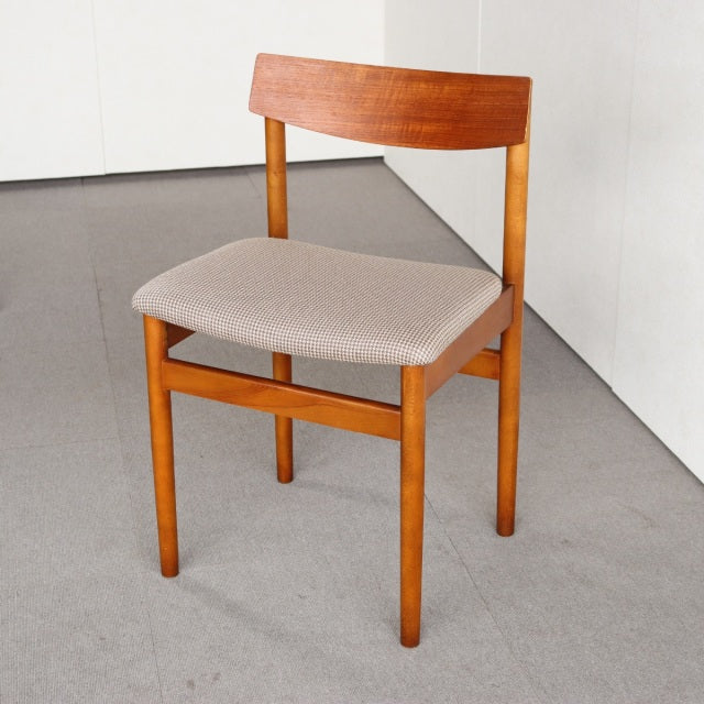 VINTAGE TEAK DINING CHAIR ヴィンテージダイニングチェア チーク材　座面張替済　商品番号23187d