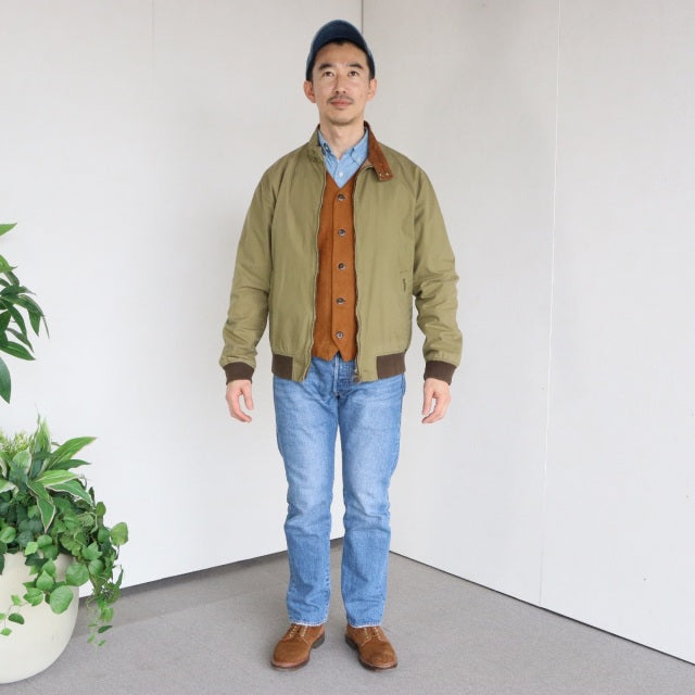 バブアー Barbour　sizeM ハリントンジャケット　4オンス　オイル抜きandクリーニング済み　ItemCode-23088h | 送料込