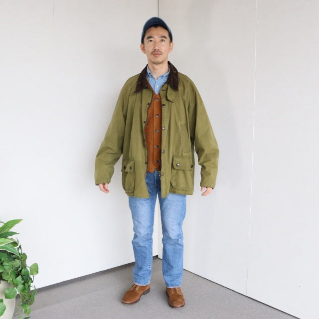 バブアー Barbour Bedale size52 オイル抜きandクリーニング済み　ItemCode-23088k | 送料込