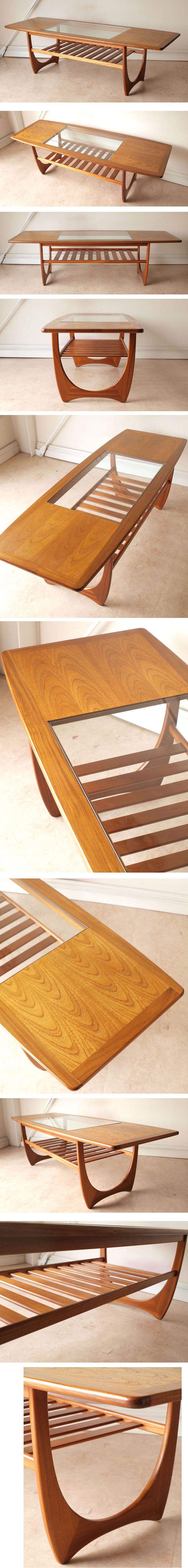 G-planジープラン・コーヒーテーブル・チーク・ガラス