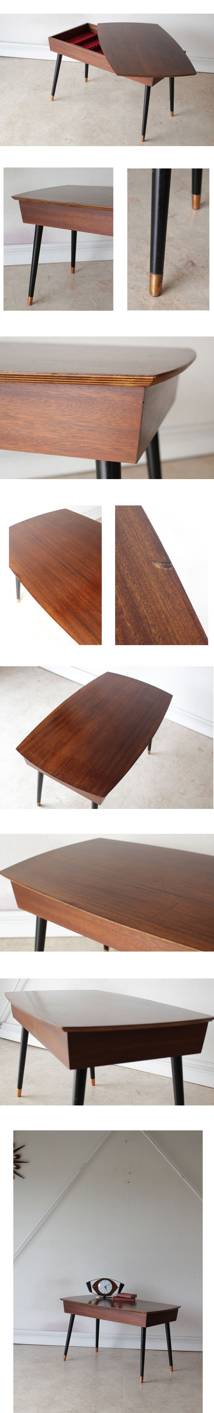 チーク・コーヒーテーブル・アンティーク・ビンテージ